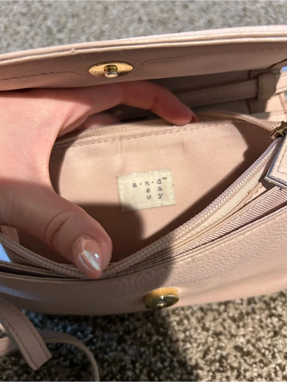 A New Day Women's Crossbody Bag in Light Pink
